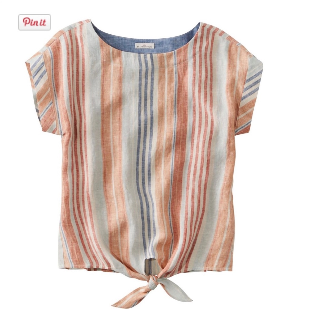 Women's Signature Short-Sleeve Linen Top